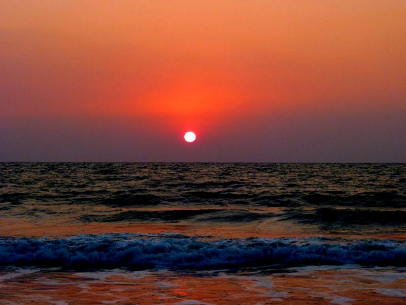 Sunset at Hejmadi Beach