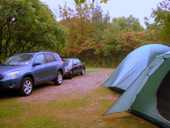 Tents at Devil's Lake State Park, Wisconsin