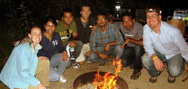 Campfire at Devil's Lake State Park, Wisconsin