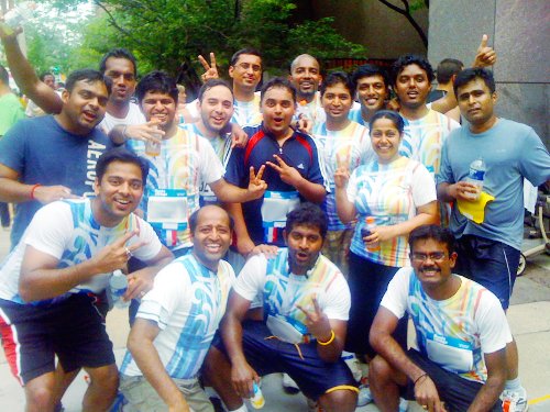 Group of runners