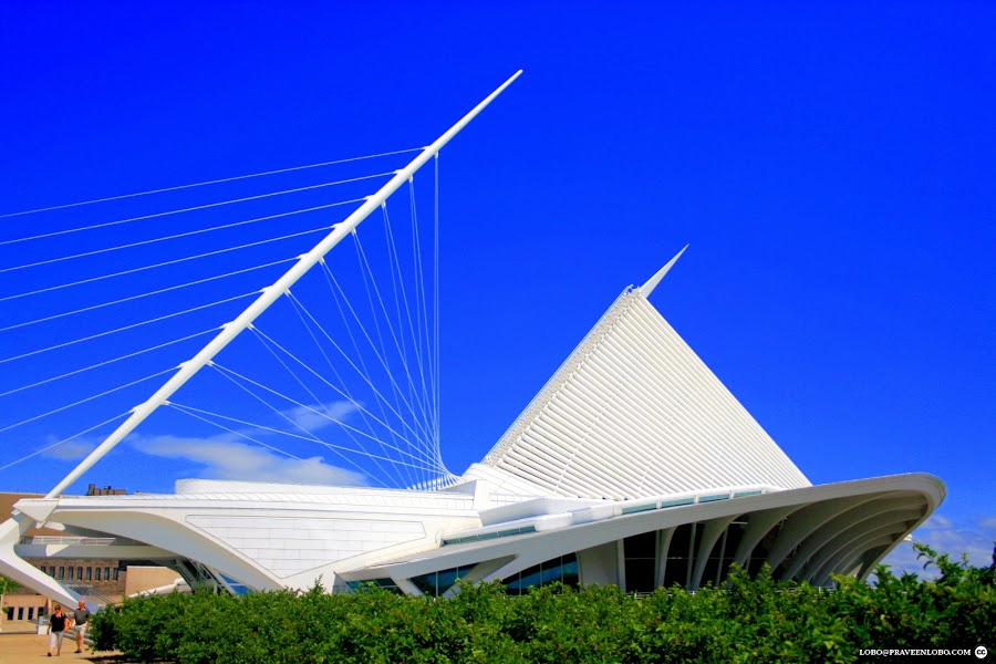 Because I told him I own this building (Milwaukee Art Museum).